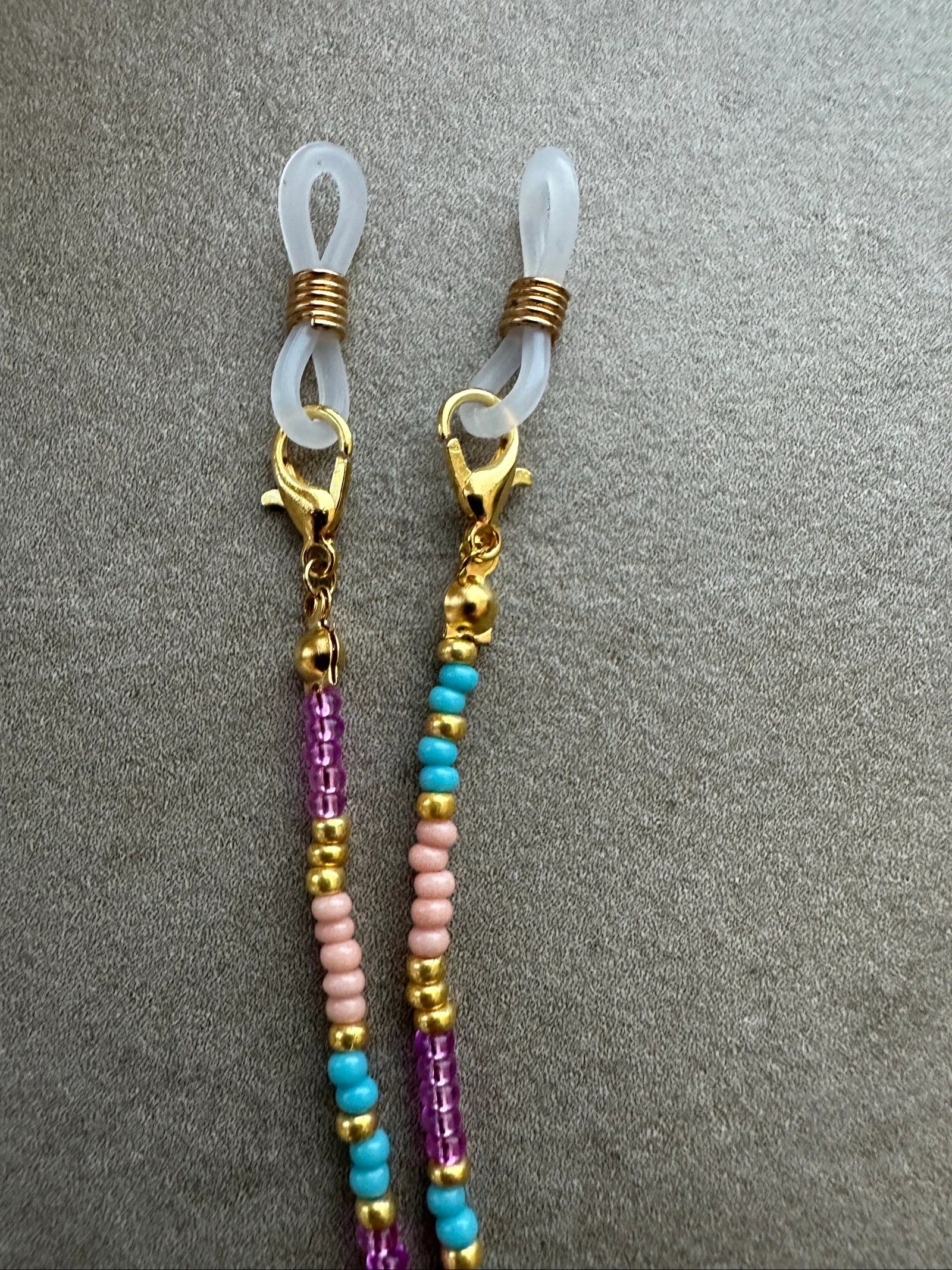 Eyeglass strap light pink, pink and blue – photo 2